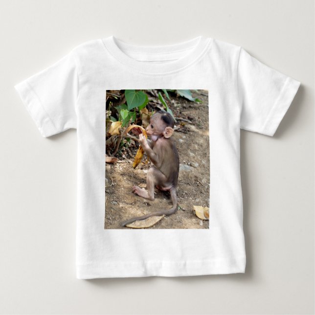 Camiseta Para Bebê Macaco-Bebê (Frente)