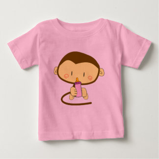 Camiseta Para Bebê Macaco-Bebê