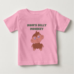 Camiseta Para Bebê Macaco-bobo - Camisa-T Baby Fine Jersey