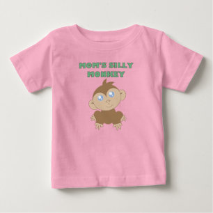 Camiseta Para Bebê Macaco-bobo - Camisa-T Baby Fine Jersey