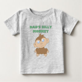 Camiseta Para Bebê Macaco-bobo - Camisa-T Baby Fine Jersey