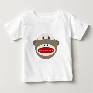 Camiseta Para Bebê Macaco da peúga do vintage por OOPSY