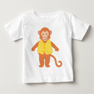 Camiseta Para Bebê Macaco de Lee