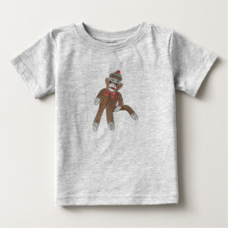 Camiseta Para Bebê Macaco de Meia