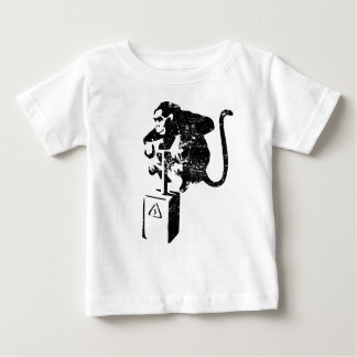 Camiseta Para Bebê Macaco engraçado