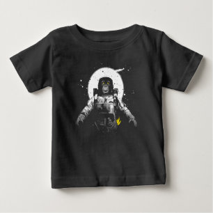 Camiseta Para Bebê Macaco espacial astronauta, suas bananas são engra