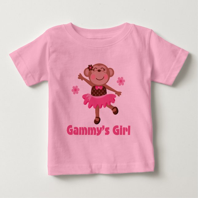 Camiseta Para Bebê Macaco-Gama (Frente)