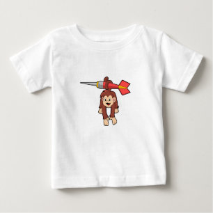 Camiseta Para Bebê Macaco nas Trevas com Dart