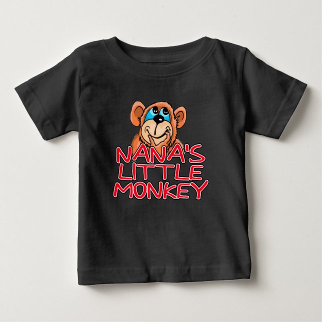 Camiseta Para Bebê Macaco Pequeno da Nana (Frente)