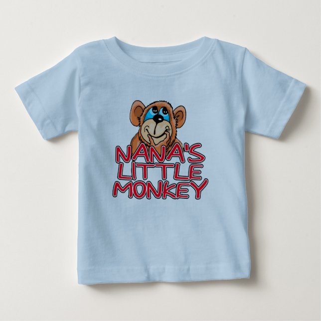 Camiseta Para Bebê Macaco Pequeno da Nana (Frente)