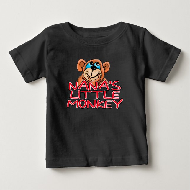 Camiseta Para Bebê Macaco Pequeno da Nana (Frente)
