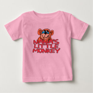 Camiseta Para Bebê Macaco Pequeno da Nana