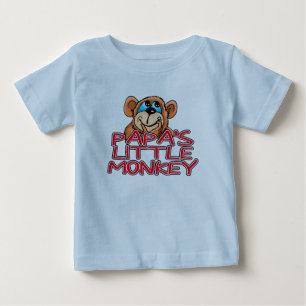 Camiseta Para Bebê Macaco Pequeno do Papa