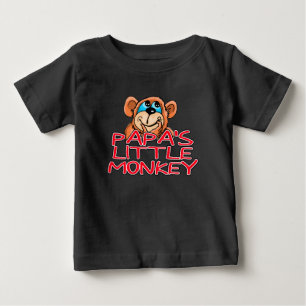 Camiseta Para Bebê Macaco Pequeno do Papa