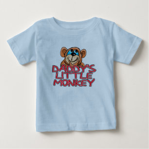 Camiseta Para Bebê Macaco Pequeno pai
