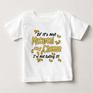 Camiseta Para Bebê Macaroni e queijo