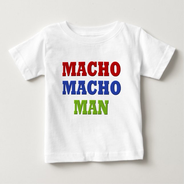 CAMISETA PARA BEBÊ MACHO MAN (Frente)
