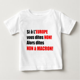 Camiseta Para Bebê MACRON = Mondialização