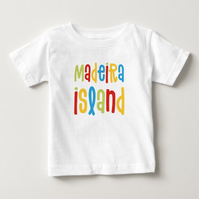 Camiseta Para Bebê Madeira Island Baby T-Shirt (Frente)