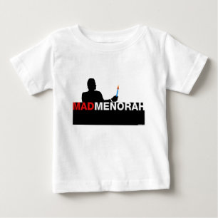 Camiseta Para Bebê MadMenorah Hanukkah