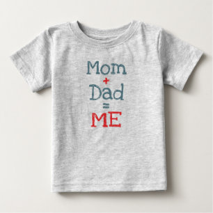 Camiseta Para Bebê Mãe e Pai sou eu