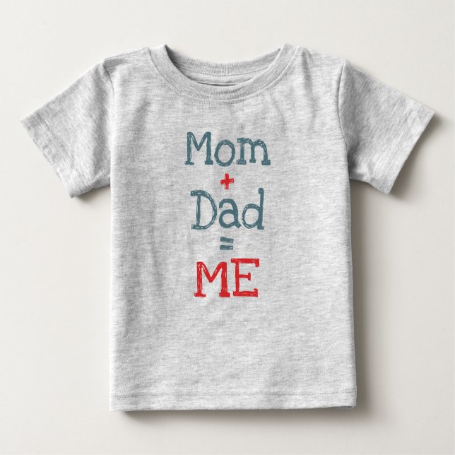Camiseta Para Bebê Mãe e Pai sou eu (Frente)