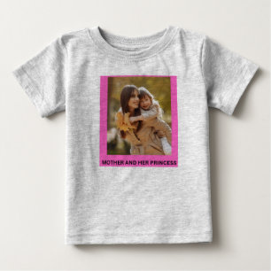 CAMISETA PARA BEBÊ MÃE E SUA PRINCESA