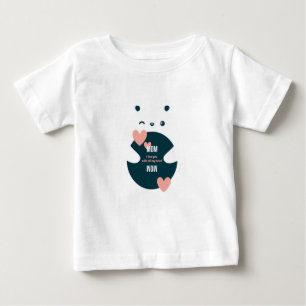 Camiseta Para Bebê Mãe, Eu Te Amo Com Toda Minha Namorados Doce De Co