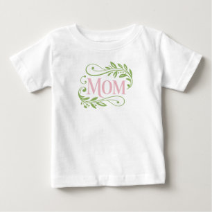 Camiseta Para Bebê Mãe, Feliz Dia das Mães