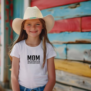 Camiseta Para Bebê Mãe Meu Super-Herói Para Sempre preto