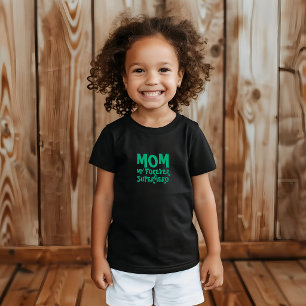 Camiseta Para Bebê Mãe Meu Super-Herói para Sempre verde