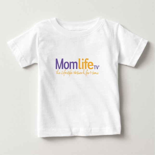 Camiseta Para Bebê MãeLifeTV® Bebê Tee - Branco (Frente)