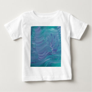 Camiseta Para Bebê Magia Subaquática Arte Abstrata Colorida Única