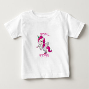 Camiseta Para Bebê Magic Unicorn Lover Fan Club