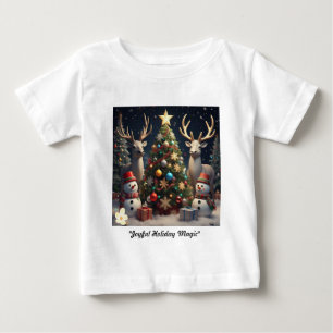Camiseta Para Bebê "Mágica de Natal Desembrulhada"
