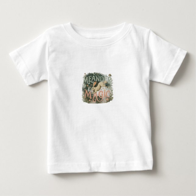Camiseta Para Bebê Magical Meander. (Frente)