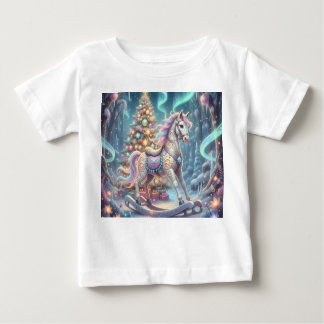 Camiseta Para Bebê Magical Rocking horse -