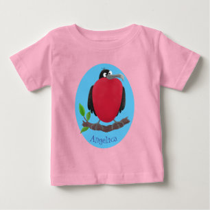 Camiseta Para Bebê Magnífico desenho animado de pássaros