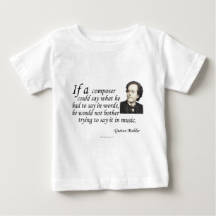 Camiseta Para Bebê Mahler na composição