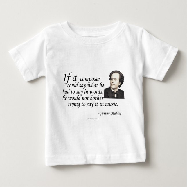 Camiseta Para Bebê Mahler na composição (Frente)