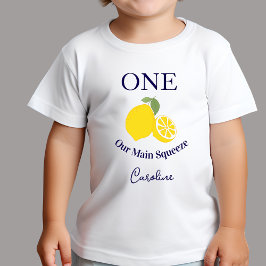Camiseta Para Bebê Main Squeeze Kids Birthday T-Shirt
