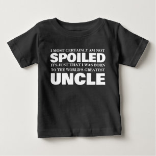 Camiseta Para Bebê maior tio do mundo engraçado