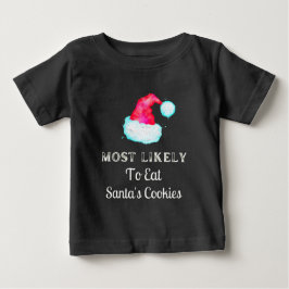 Camiseta Para Bebê Mais Engraçado Para Cookies Papais noeis