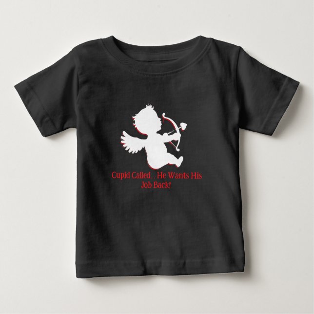 Camiseta Para Bebê Mais fofo que o Cupido (Frente)