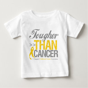Camiseta Para Bebê Mais resistente do que o cancer - cancer da