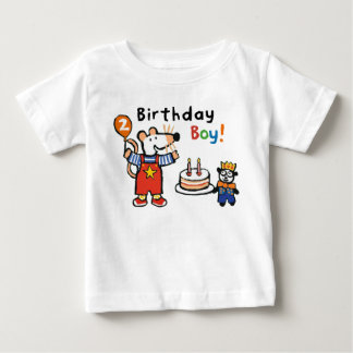 Camiseta Para Bebê Maisy Birthday Boy, 2 Anos