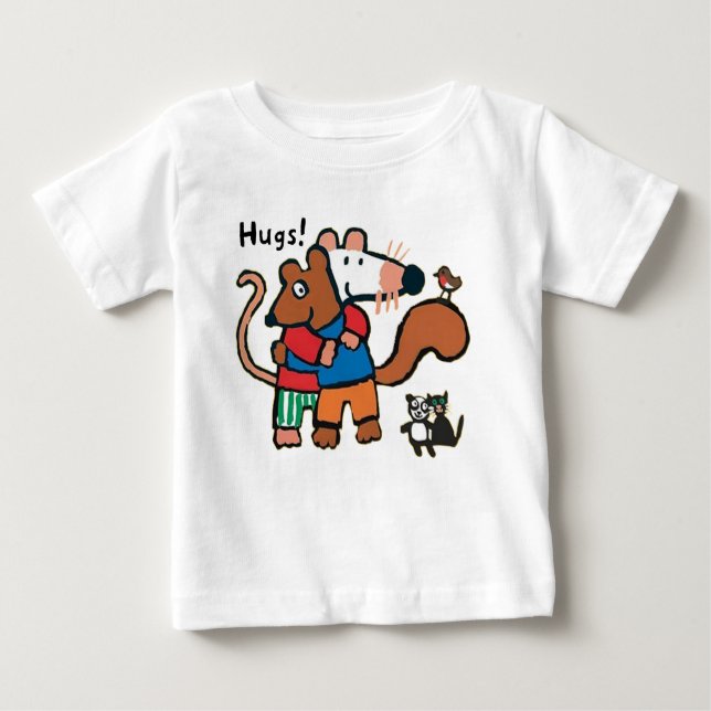 Camiseta Para Bebê Maisy dê Cyril a Hug (Frente)