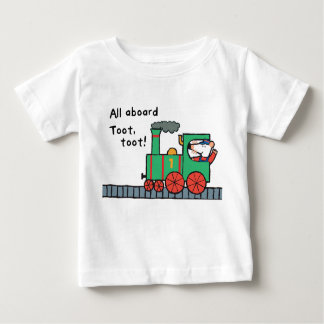 Camiseta Para Bebê Maisy dirige um trem