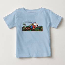 Camiseta Para Bebê Maisy Explora o Exterior com Insetos