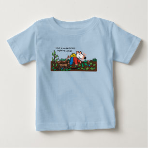 Camiseta Para Bebê Maisy Explora o Exterior com Insetos